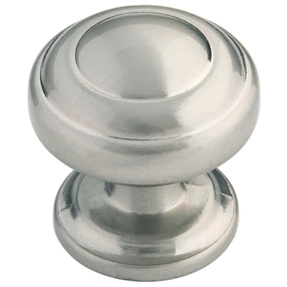 Hickory Hardware P2283-SN-10B 1.25 in. Zephyr Mushroom Cabinet Knob, Satin Nickel - Pack of 10