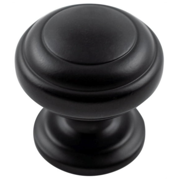 Hickory Hardware P2283 Zephyr 1-1/4" Mushroom Cabinet Knob - Black