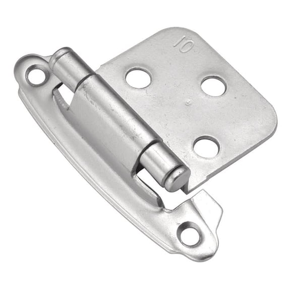 Hickory Hardware P244-CLX Chromolux Surface Self-Closing Flush Hinge 2-Pack