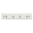 thumbnail image 1 of Hickory Hardware 5024822 8 in. Satin Nickel Wood Hook Rack, White, 1 of 1