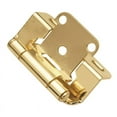 thumbnail image 1 of Hickory Hardware P2710F-3 Polished Brass Semi-Concealed Hinge 2-Pack, 1 of 2