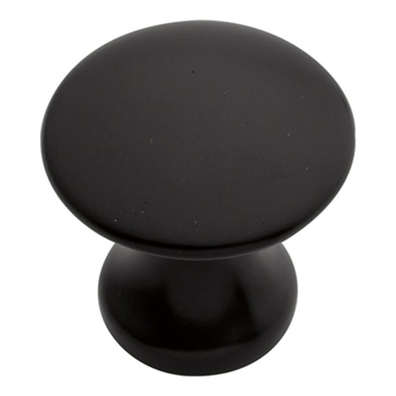 Hickory Hardware Modus Collection Knob, 1" Dia. - Matte Black