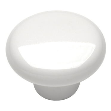 HICKORY HARDWARE English Cozy 1-1/4 in. White Cabinet Knob
