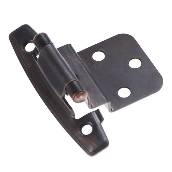 Hickory Hardware P295 Partial Inset Traditional Cabinet Door Hinge - Bronze