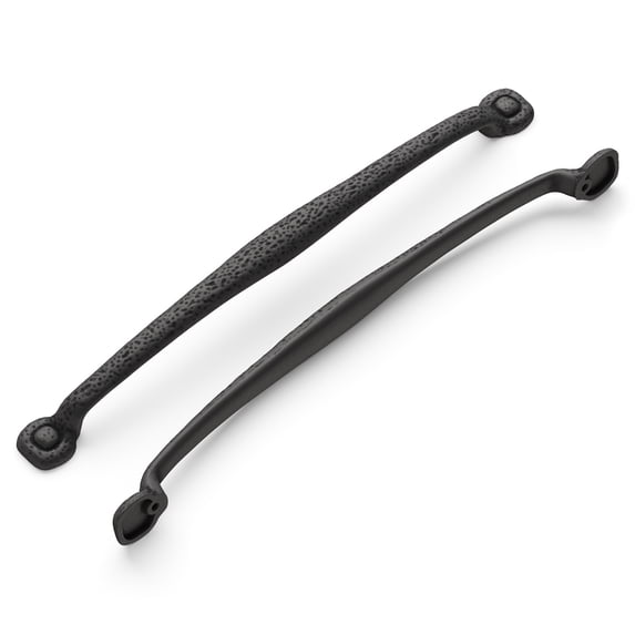 18" CTC Refined Rustic Appliance Pull - Black Iron