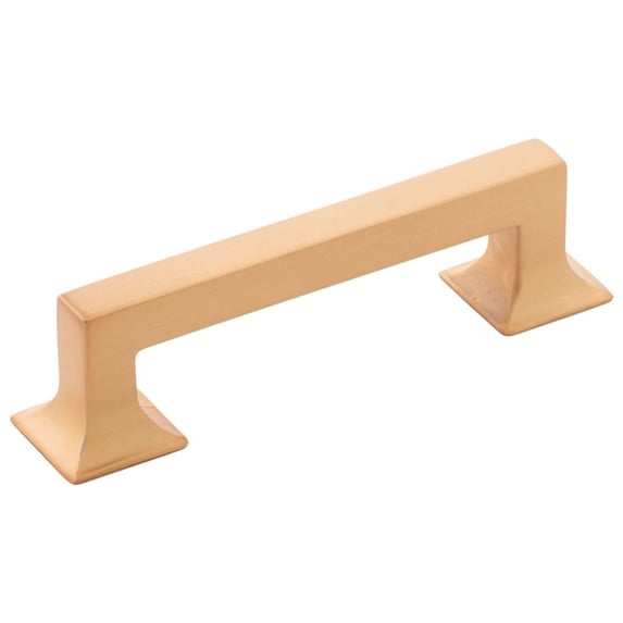 Hickory Hardware P3011-BGB-10B 96 mm CC Studio Cabinet Pull, Brushed Golden Brass - Pack of 10