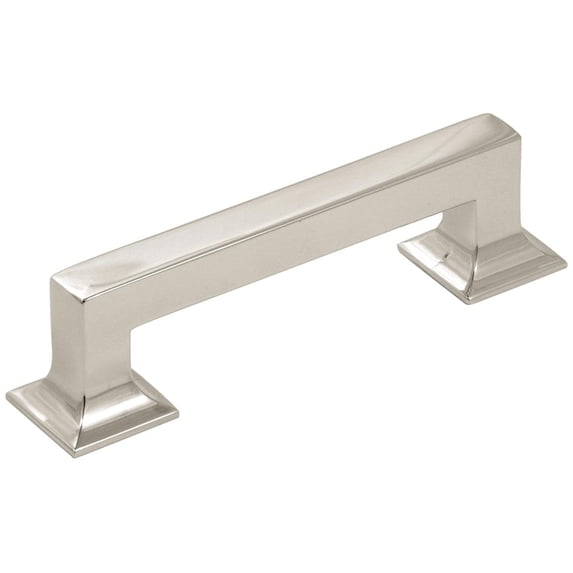 Hickory Hardware P3011 Studio 3-3/4" Center To Center Square Block Bold Cabinet Handle /