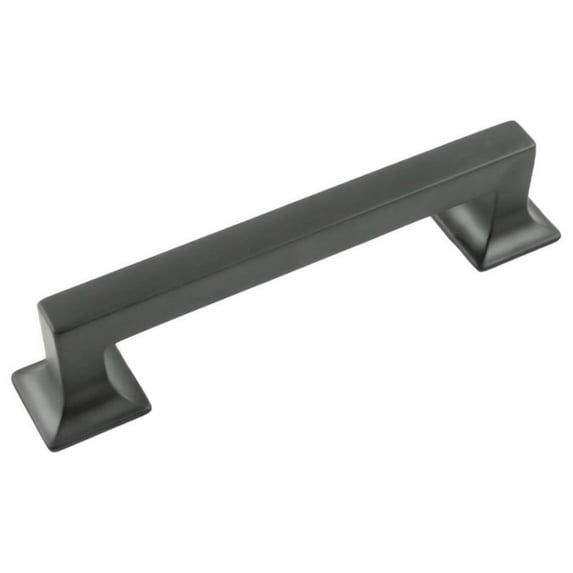 Hickory Hardware P3012-MB 5.0625 in. Center to Center Studio Collection Pull, Matte Black Finish