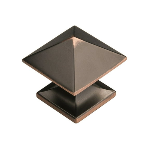 Square Studio Collection Cabinet Knob - Size: 1", Finish: Oil-Rubbed Bronze