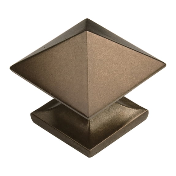 Hickory Hardware Studio Collection Knob, 1-1/4" Sq - Veneti Bronze