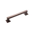thumbnail image 1 of Hickory Hardware P3018 Studio 6 5/16" Center To Center Square Block Bold Cabinet Handle /, 1 of 2