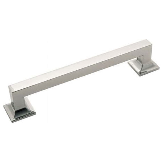 hickory hardware p3018-14 studio collection pull, 6-5/16 inch (160mm) center to center, polished nickel