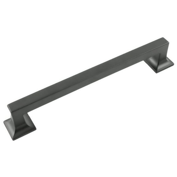 Hickory Hardware P3019-MB 7.5625 in. Center to Center Studio Collection Pull, Matte Black Finish