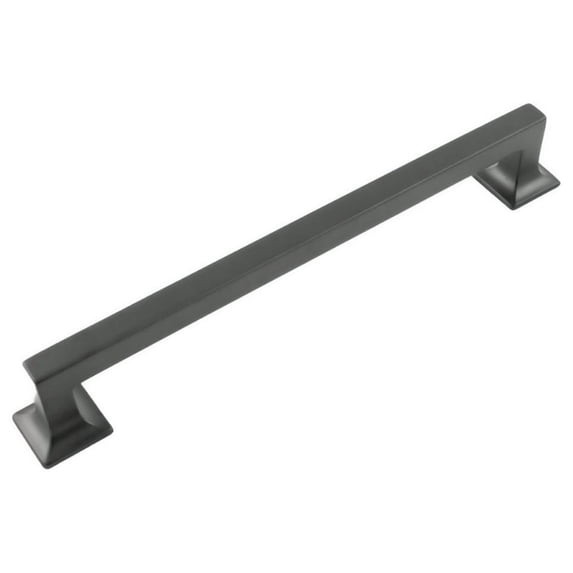 Hickory Hardware P3026-MB 8.8125 in. Center to Center Studio Collection Pull, Matte Black Finish