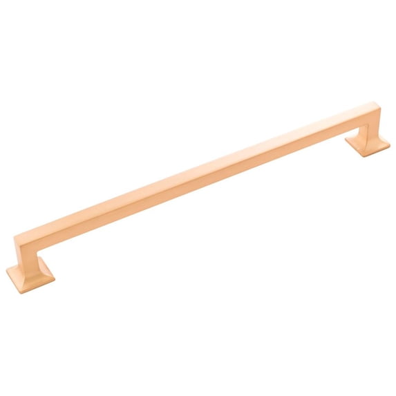 Hickory Hardware P3027 Studio 12" Center To Center Square Block Bold Large Cabinet Handle