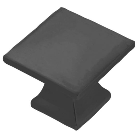 Hickory Hardware P3028-MB 1.25 in. Square Studio Collection Knob, Matte Black Finish