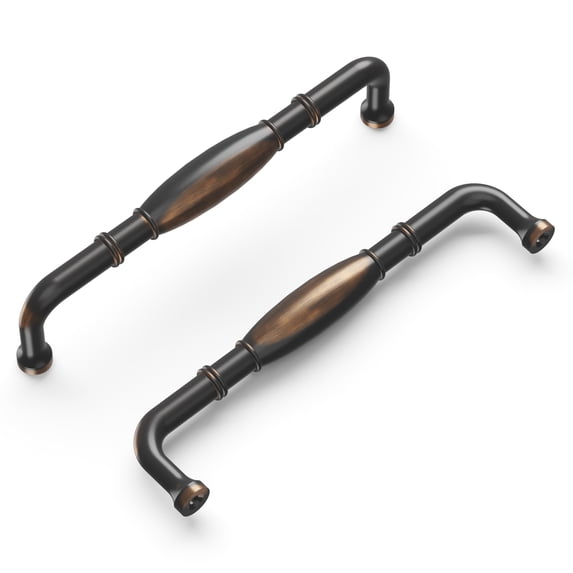 Hickory Hardware Williamsburg Collection Pull, 128Mm C/C - Oil Rubbed Bronze Highlighted