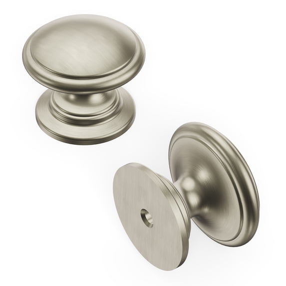 1-1/4" Dia. Williamsburg Cabinet Knob - Satin Nickel