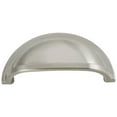 thumbnail image 1 of Hickory Hardware P3055-15-5B 3 in. CC Williamsburg Cup Cabinet Pull, Satin Nickel - Pack of 5, 1 of 7
