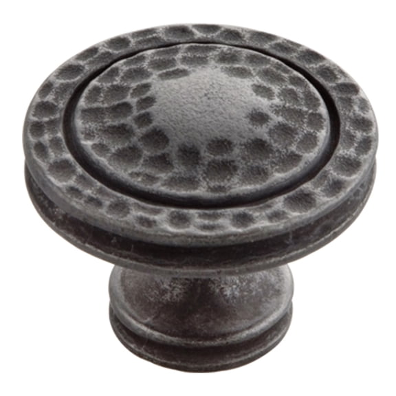 1-3/8" Dia. Mountain Lodge Knob - Black Iron