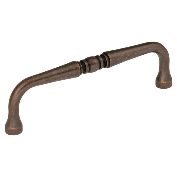Hickory Hardware P3076-DAC 4 In. Williamsburg Dark Antique Copper Cabinet Pull