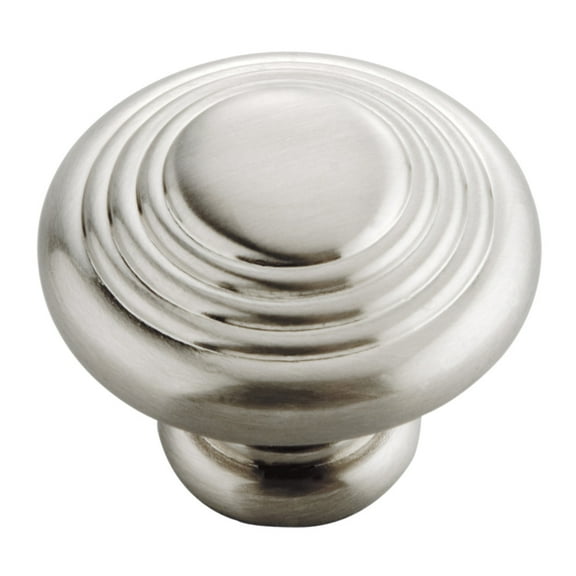 Hickory Hardware Deco Collection Knob, 1-1/4" Dia. - Satin Nickel