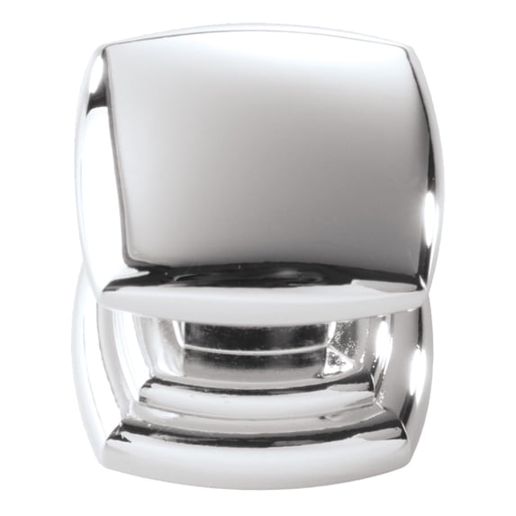 1-1/4" Square Euro-Contemporary Cabinet Knob - Chrome