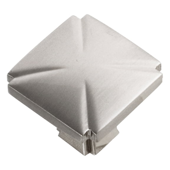 Hickory Hardware Bridges Collection Knob, 1-3/16" Sq - Satin Nickel