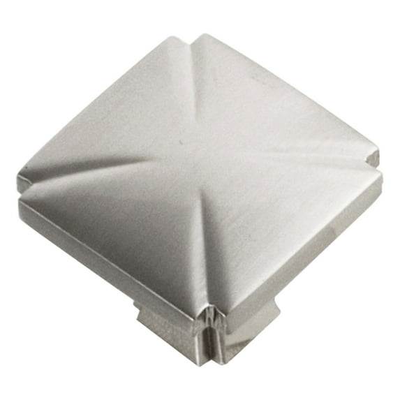 Hickory Hardware Bridges Collection Knob, 1-3/16" Sq - Satin Nickel