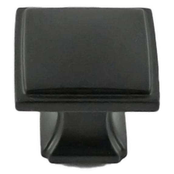 Hickory Hardware P3240-MB-10B 1.25 in. Bridges Cabinet Knob, Matte Black - Pack of 10