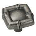 thumbnail image 1 of Hickory Hardware Bamboo Collection Knob, 1-1/4" Sq - Black Nickel Vibed, 1 of 3