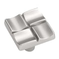 thumbnail image 1 of Hickory Hardware Tidal Collection Knob, 1" Sq - Flat Nickel, 1 of 2