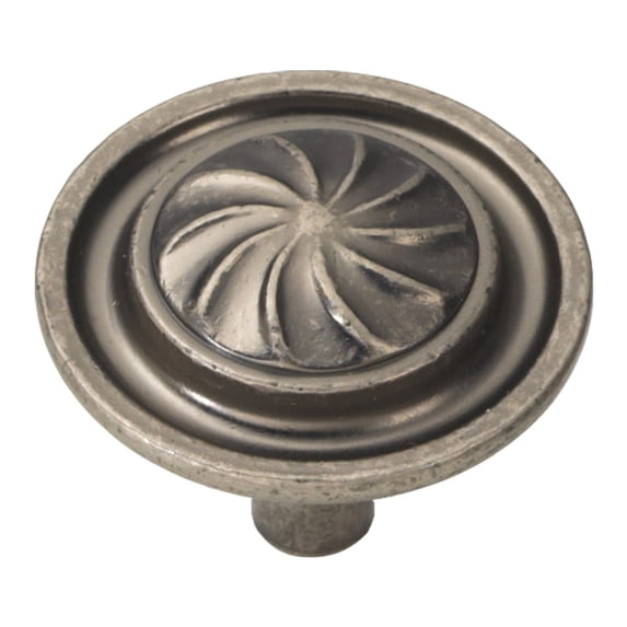 Hickory Hardware Roma 1-1/4 Inch Diameter Black Nickel Vibed Cabinet Knob P3461-BNV