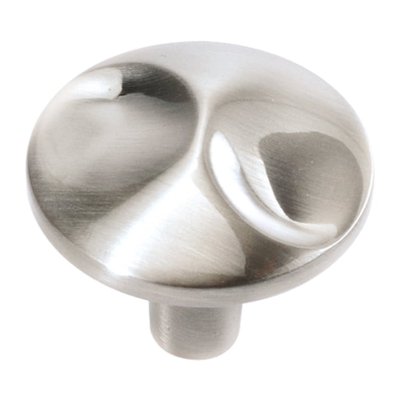 Hickory Hardware Surge Collection Knob, 1-1/4" Dia. - Satin Nickel