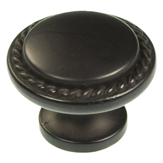 Hickory Hardware P3630-MB 1.25 In. Woven Rustics Matte Black Cabinet Knob