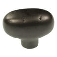thumbnail image 1 of Belwith P3671-Bi Knob Oval 1-7/8in Black Iron, PartNo P3671-BI, by Belwith Produ, 1 of 1