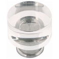 thumbnail image 1 of Hickory Hardware P3709-10Pack Midway Pack Of (10) 1-1/4" Chic Acrylic Clear Round Button, 1 of 7