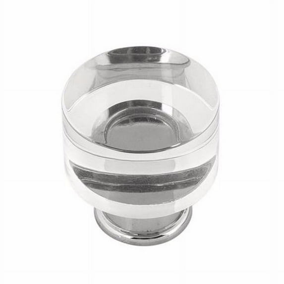 Hickory Hardware P3709 Midway 1-1/4" Chic Acrylic Clear Round Button Cabinet Knob / Drawer