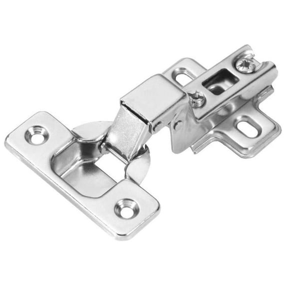 Hickory Hardware Slide-On Full Inset 105 Degree Frameless Hinge - Polished Nickel P5115-14