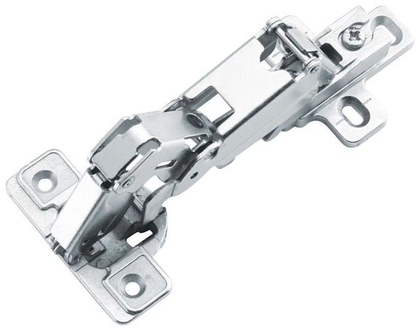 Brushed Nickel 165° Frameless Cabinet Hinge