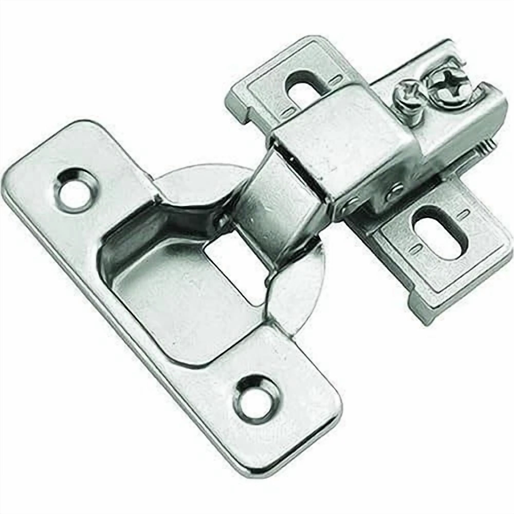 Hickory Hardware P5124-14 1/2-Inch Overlay Euro Frame Hinge, Bright Nickel