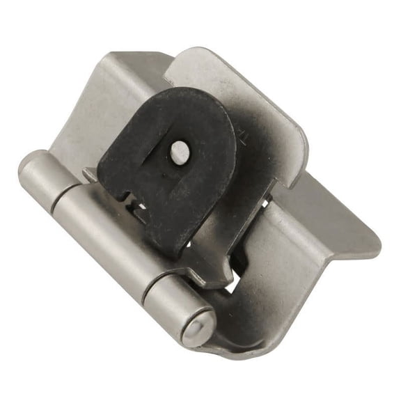 Hickory Hardware Double Demountable 1/2 inch Overlay Hinge Pair Satin Nickel P5310-SN