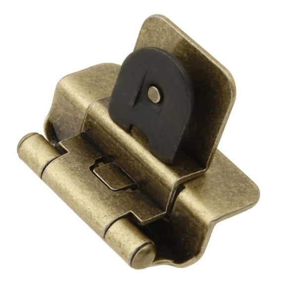 Hickory Hardware Double Demountable 3/8 inch Inset Hinge Pair Antique Brass P5312-AB