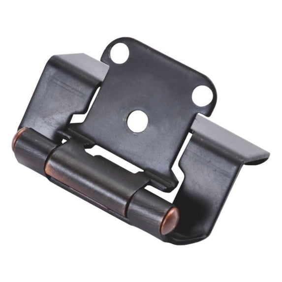 Hickory Hardware Semi-Concealed Collection Hinge (Pair) - Vintage Bronze