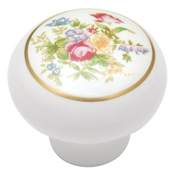 Hickory Hardware P631-BQ 1.37 In. English Cozy Bouquet Cabinet Knob