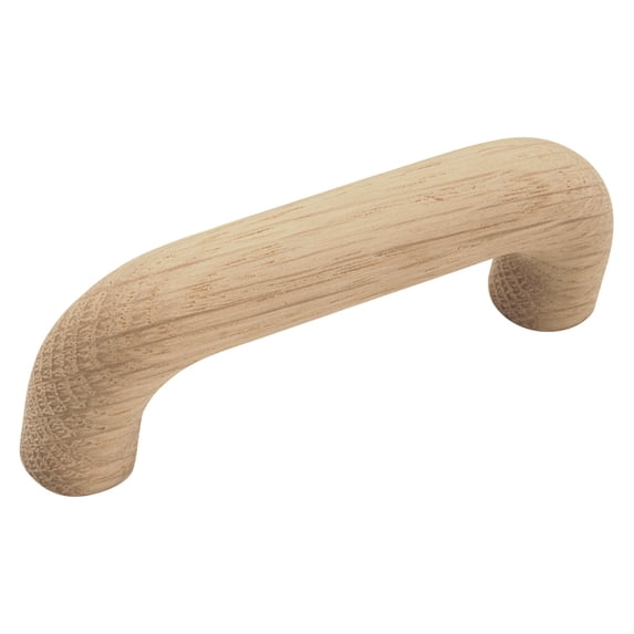 Hickory Hardware Natural Woodcraft Pull 3 inch Center to Center Unfinished Wood P673-UW