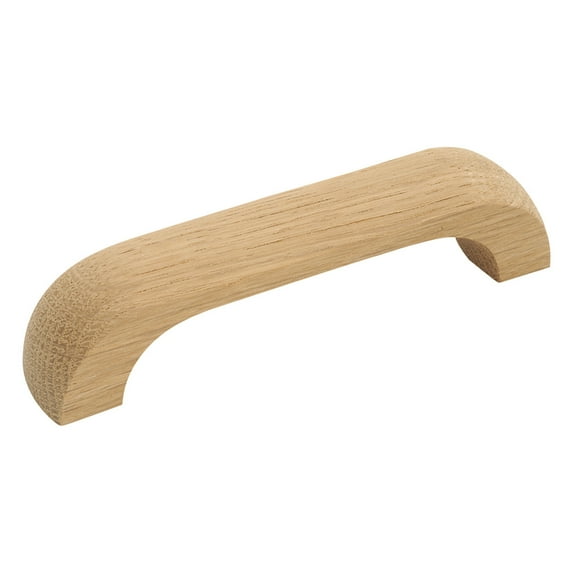 Hickory Hardware P687-UW 96mm Natural Woodcraft Unfinished Wood Cabinet Pull