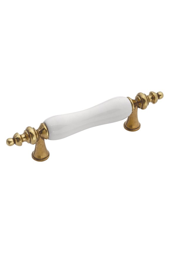 Hickory Hardware Tranquility Collection Pull, 3" C/C - White