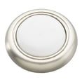 thumbnail image 1 of 1-1/4" Dia. Tranquility Cabinet Knob - Satin Nickel with White, 1 of 2