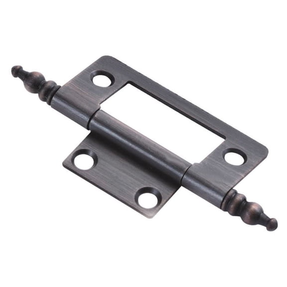 Hickory Hardware Surface Face Mounted Collection Hinge (Pair), Surface Face Mounted - Vintage Bronze